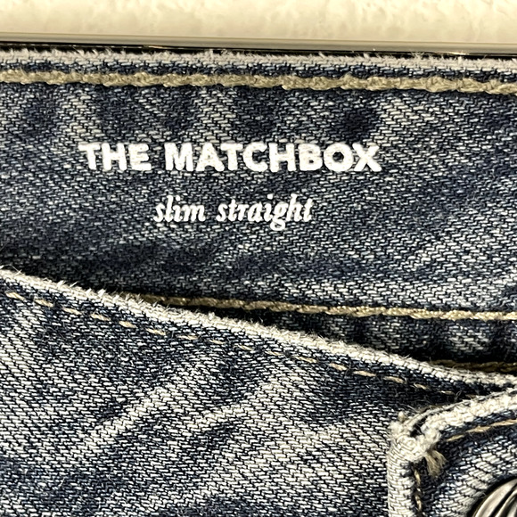 Adriano Goldschmied AG Matchbox Jeans Mens 38x34 Slim Straight Distressed NWT - Picture 5 of 15